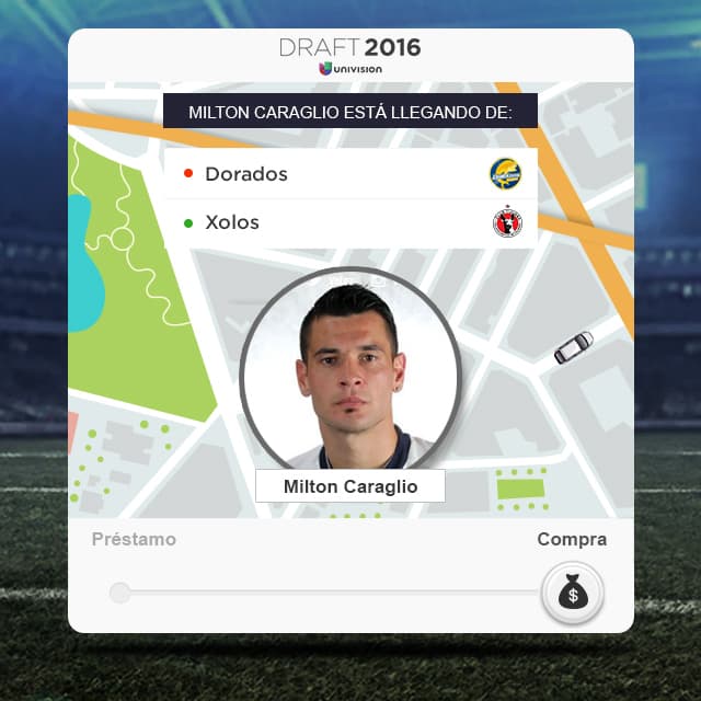 Caraglio será compañero de Dayro Moreno en Xolos