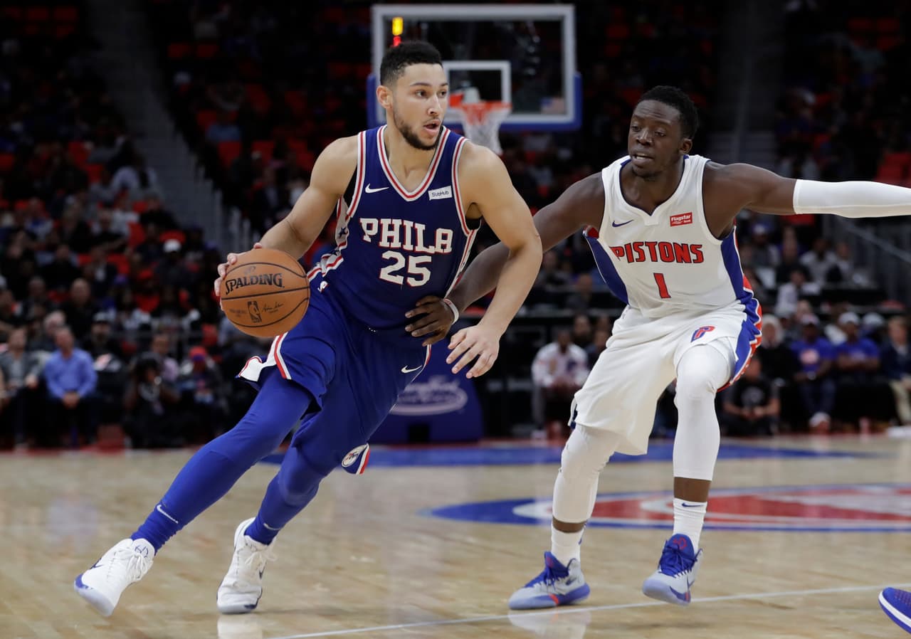 Ben Simmons logró un triple doble apenas en su cuarto partido en la NBA.