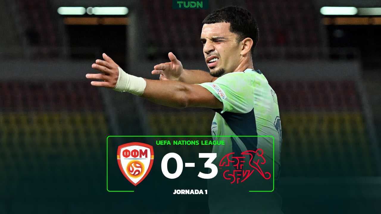 Resumen | Macedonia cae ante Suiza en su presentación en Nations League