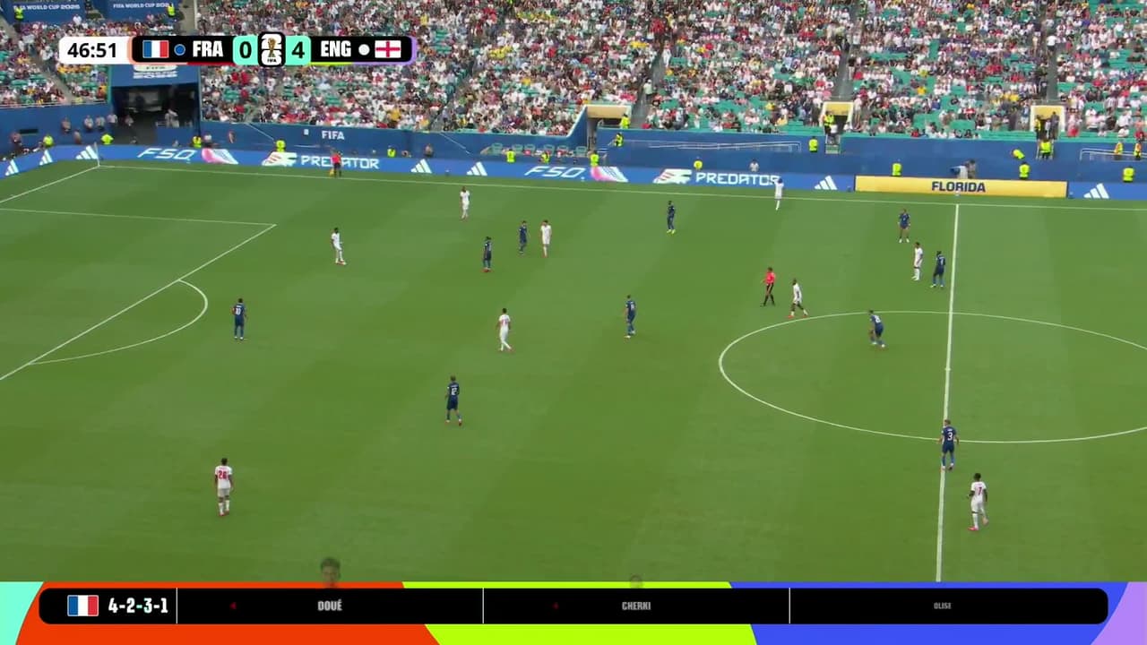 ¡GOL!  anota para Francia. Kylian Mbappé