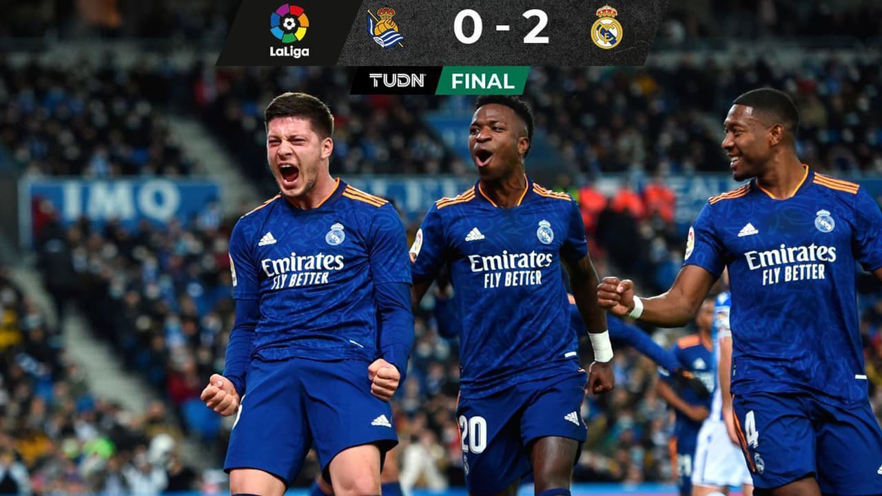 Real Madrid vence a la Real Sociedad y se afianza en la cima 