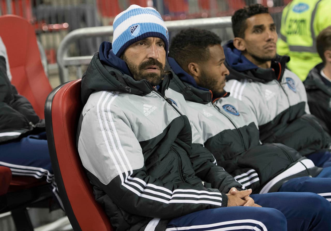 Pirlo quedó fuera de la convocatoria en el partido de ida ante Toronto FC.