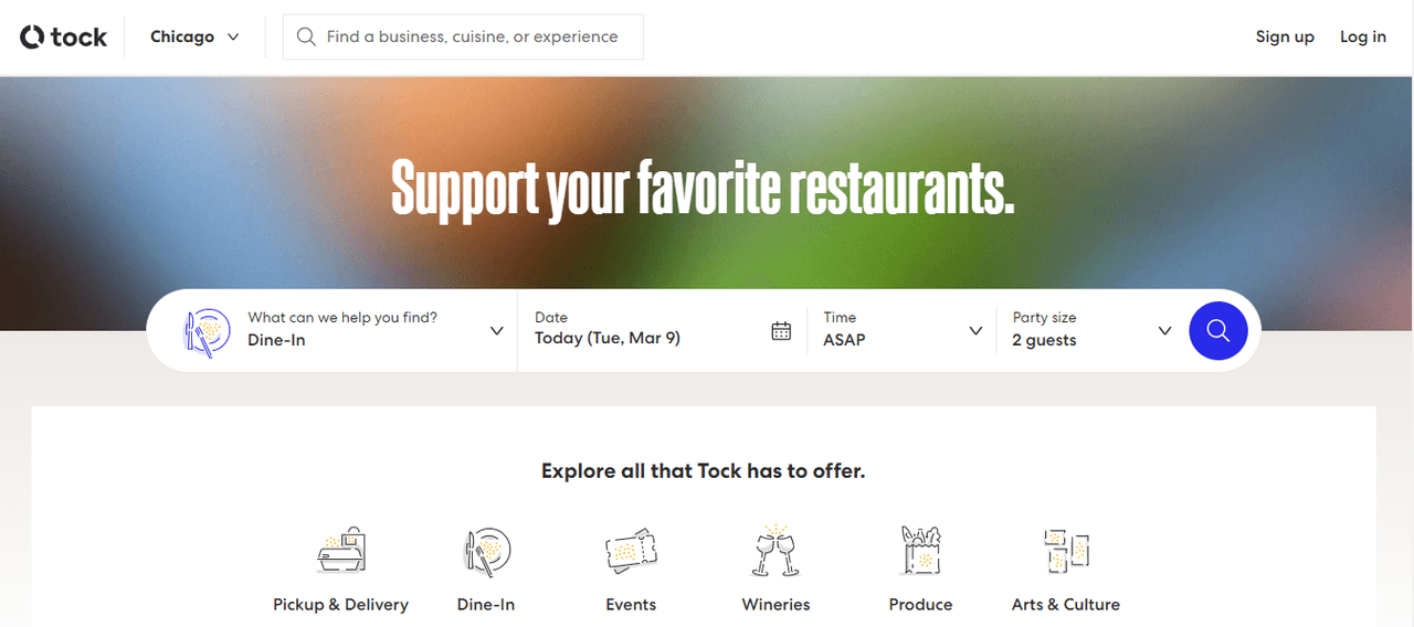Tock | La plataforma de reservas en línea para restaurantes, lanzó una plataforma de pedidos en línea que permite a los restaurantes ofrecer recogida y entrega en términos que son mejores para sus negocios.