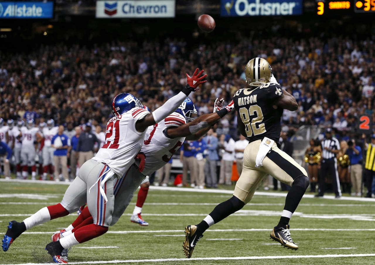 Los New Orleans Saints vencieron 52-49 a los New York Giants en partido de ofensivas explosivas.