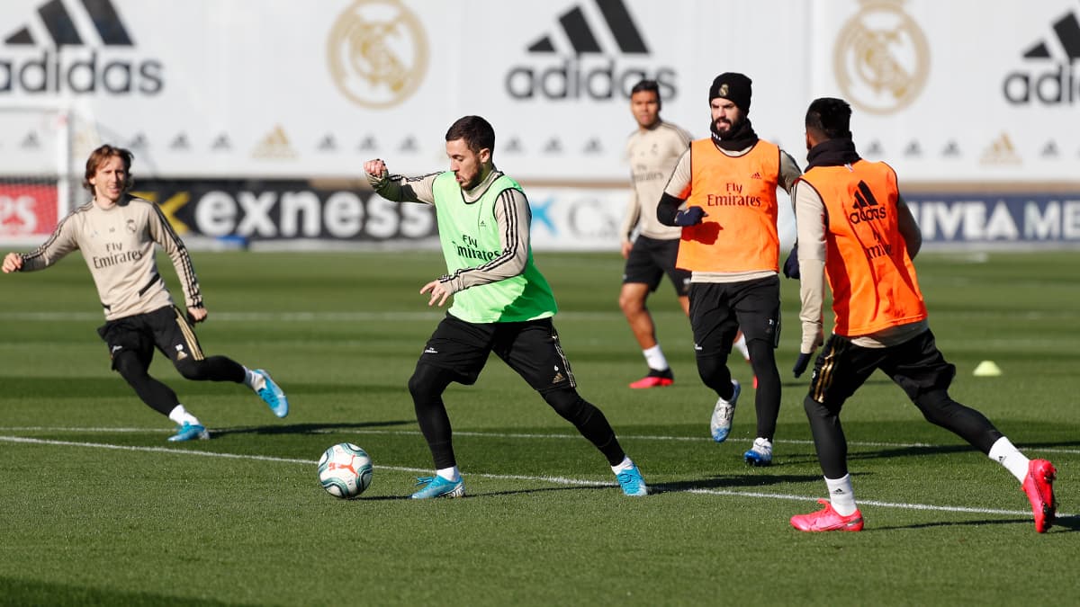 Real Madrid prepara el partido contra el Atlético de Madrid.