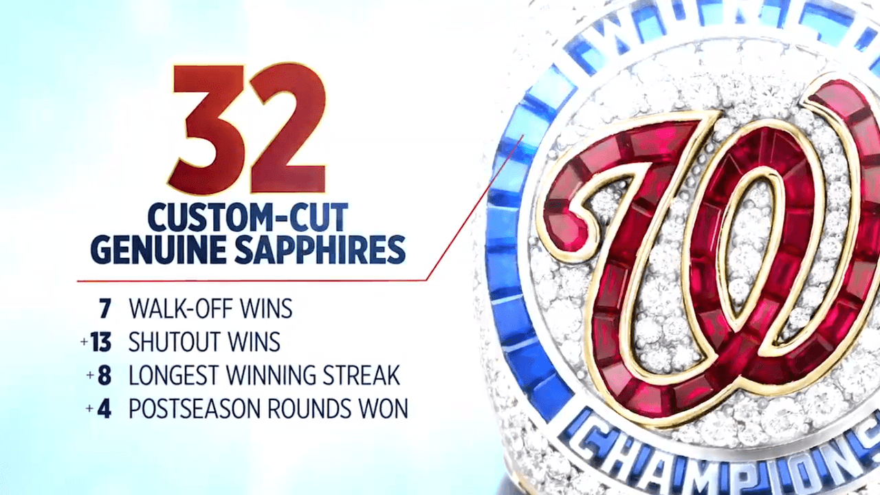 32 safiros representan la suma total de las victorias de Playoffs del equipo en 2019 con siete por 'walk-off' (dejar en el terreno al enemigo), 13 blanqueadas, la racha ganadora más larga con ocho juegos seguidos y cuatro rondas de postemporada ganadas.