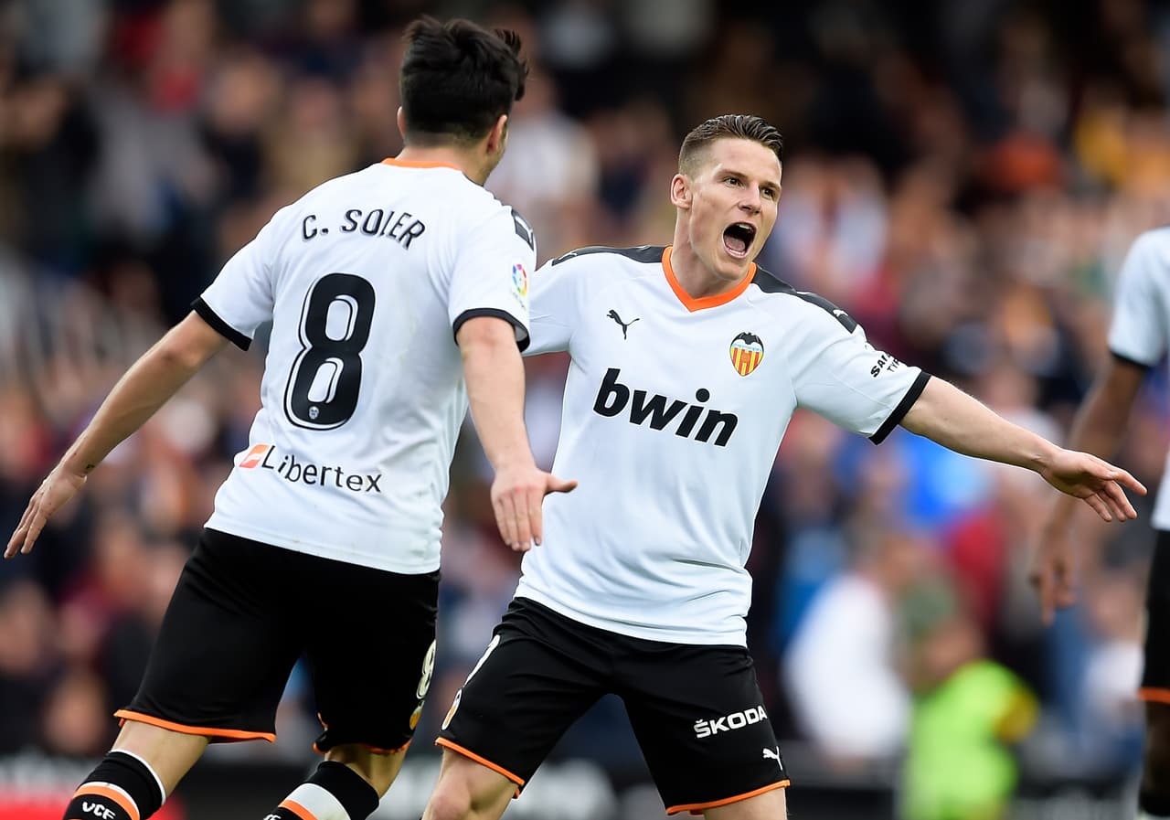 Gameiro abrió el marcador al 59’ para Valencia. Desde el 7 de diciembre no marcaba gol.