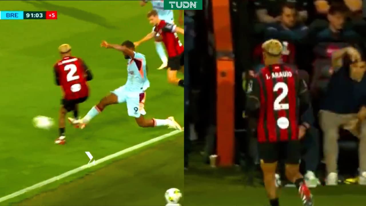 ¡Y no fue directa! Araujo pierde la cabeza en la Copa de Inglaterra