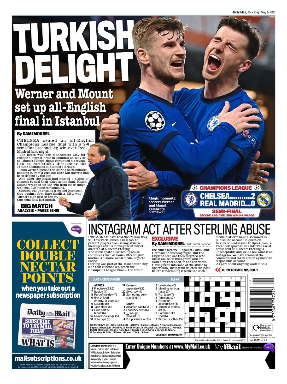 Las portadas de los diarios deportivos más importantes del mundo se ilustran con la eliminación del Real Madrid a manos del Chelsea.