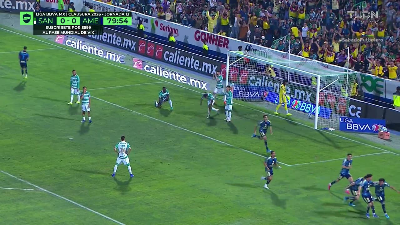 ¡GOL!  anota para América. Alexis Gutiérrez