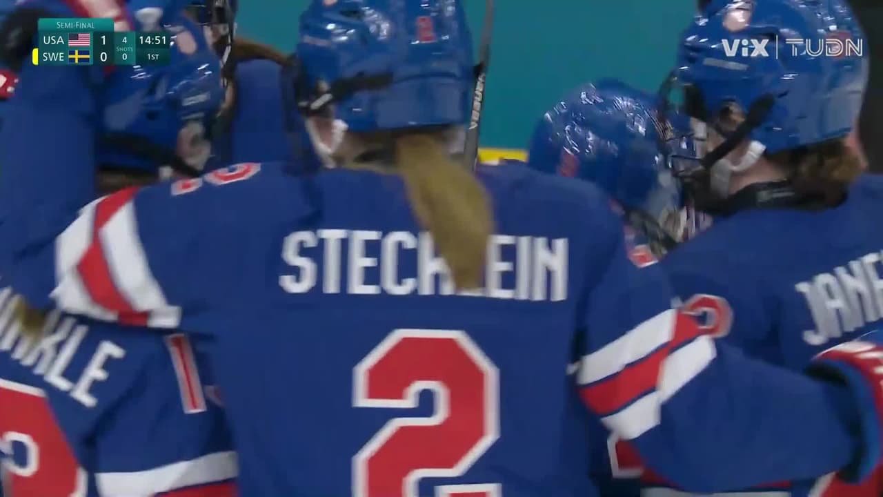 Estados Unidos avanza a la Final de hockey femenino al vencer a Suecia