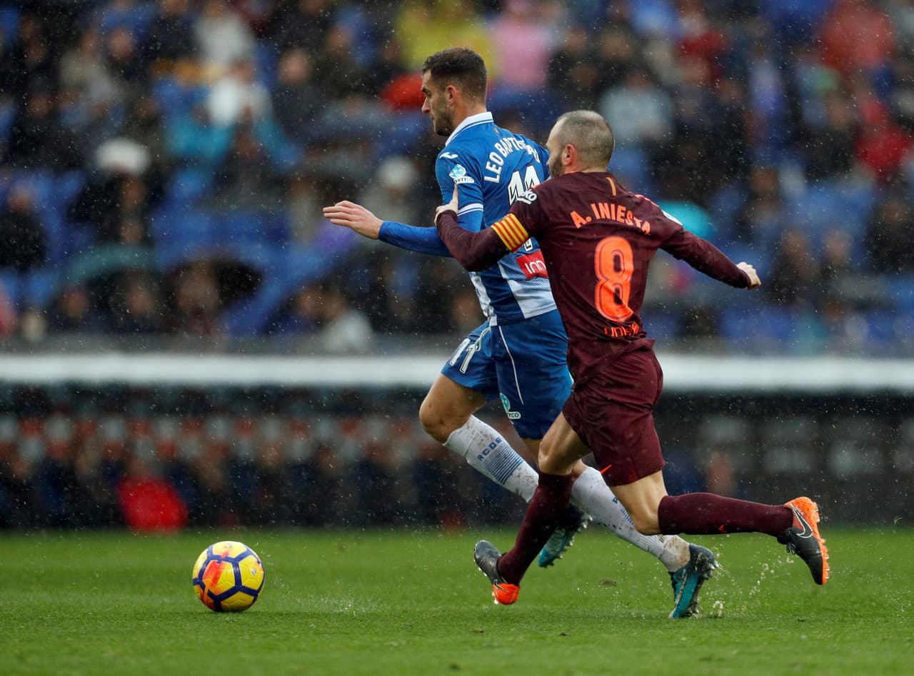 Aunque en el campo estuvo Andrés Iniesta, la ausencia de Lionel Messi pesó en el juego del Barça que no fue dominante.