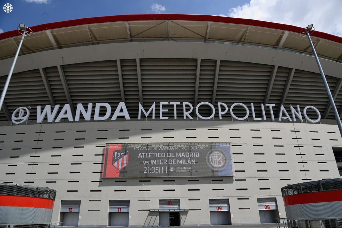 El estadio Wanda Metropolitano fue el escenario del encuentro de pretemproada, lugar que también será sede de la final de la Liga de Campeones 2018/2019.