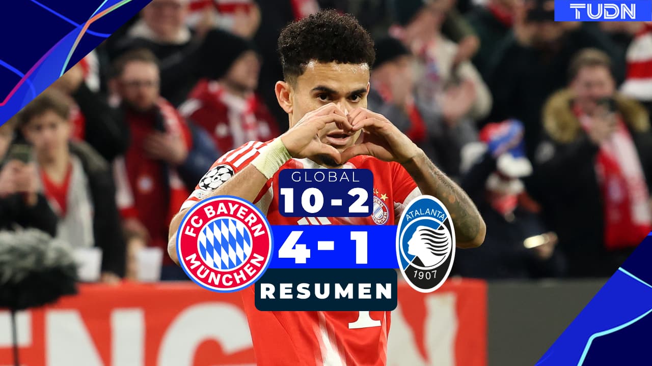 Resumen | Bayern vs. Atalanta: El conjunto alemán golea y se clasifica a cuartos
