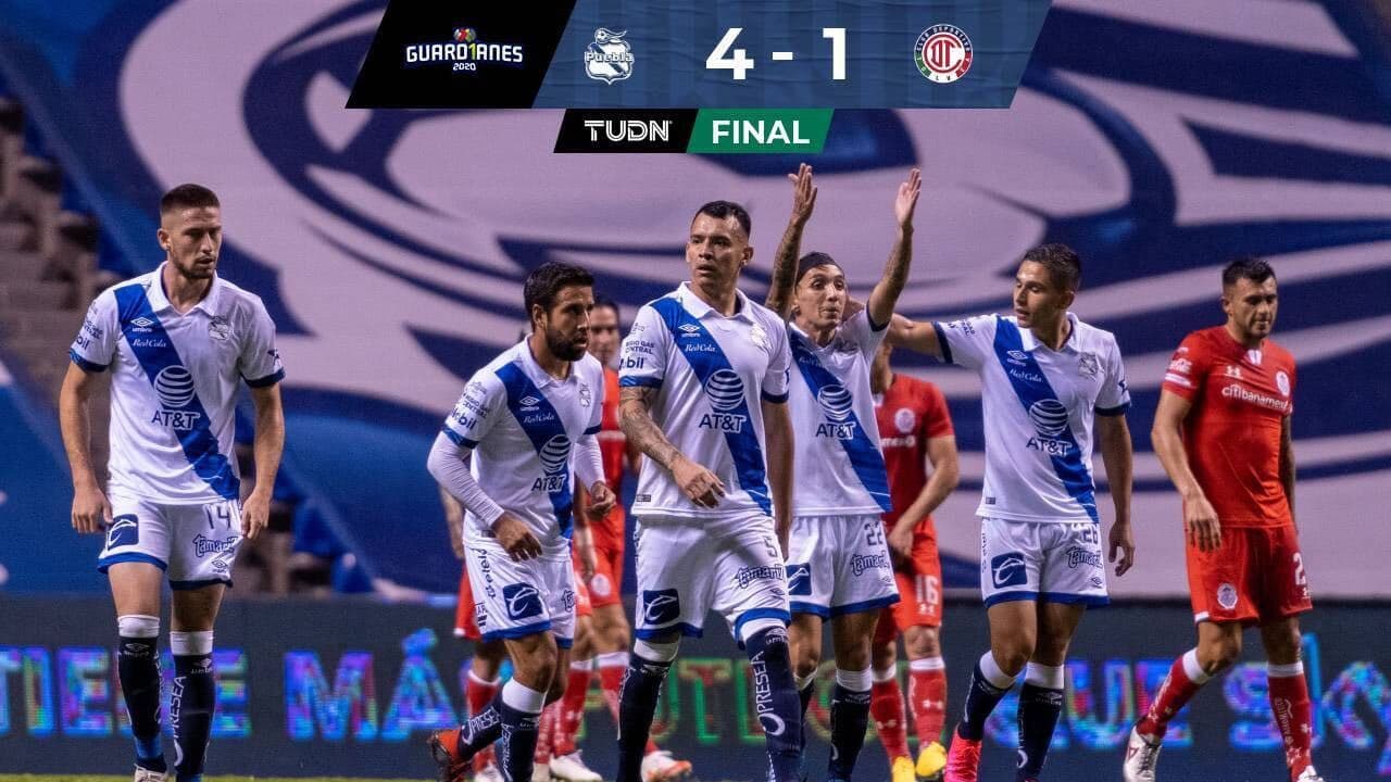 Puebla se exorcizó y goleó 4-1 a los Diablos Rojos del Toluca