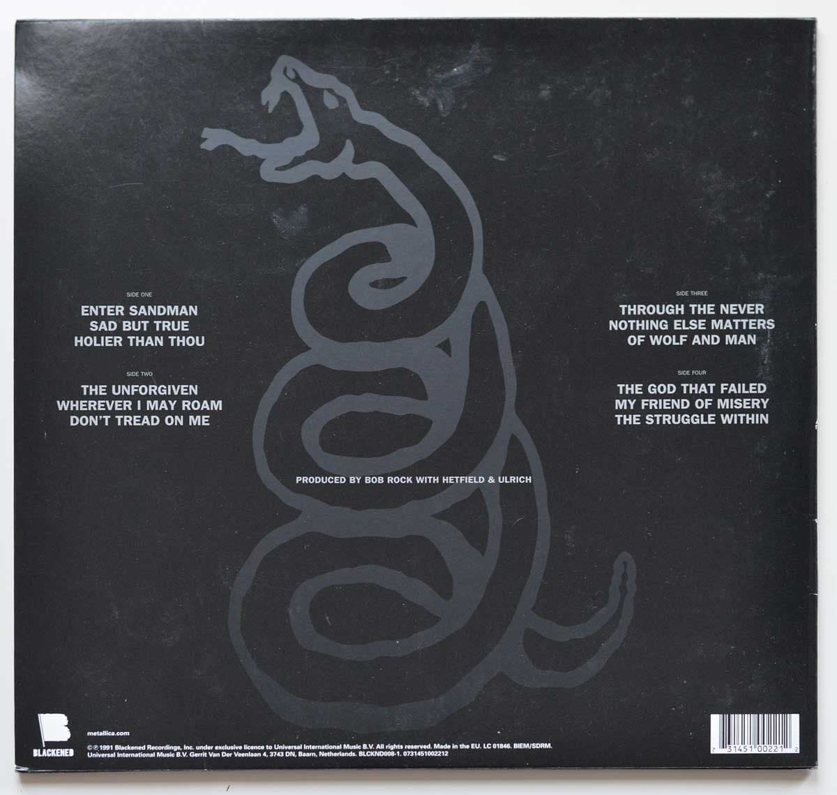Se grabaron versiones de las canciones del álbum homónimo de Metallica, ‘The Black Album’.