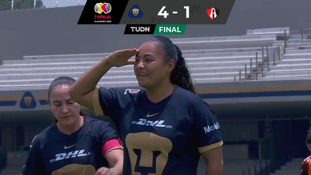 Pumas arrasa al Atlas y logra primer triunfo en el Apertura 2023 de la Liga MX Femenil
