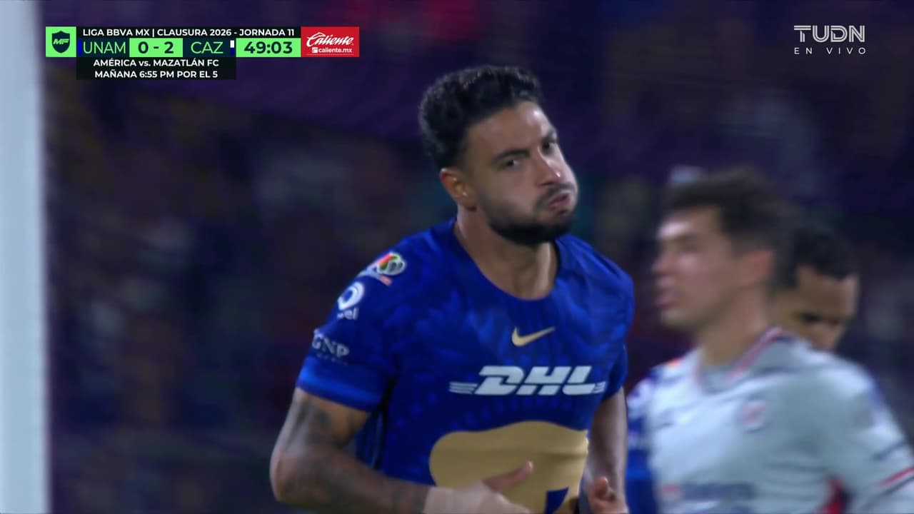 ¡La vimos dentro! El remate de Nathan Silva era el primer gol de Pumas