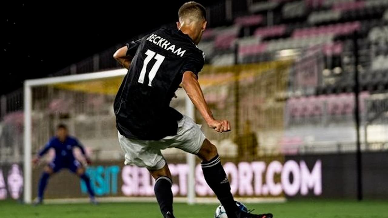 Debut profesional de Romeo, hijo de David Beckham en Miami