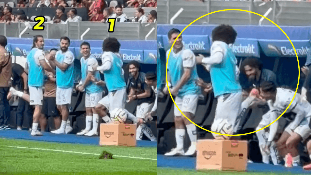Jugadores de Pumas reaccionan al golazo de 'escorpión' de Ángel Azuaje