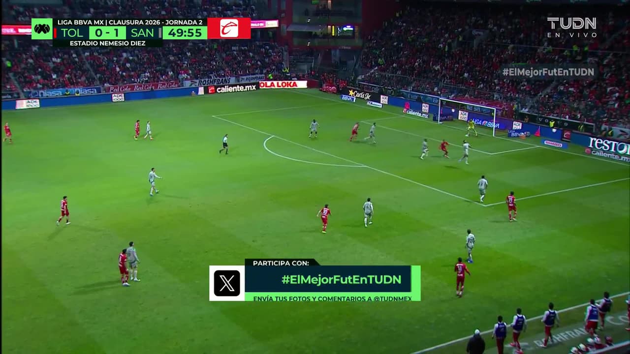 ¡AUTOGOL! de Haret Ortega para Toluca.