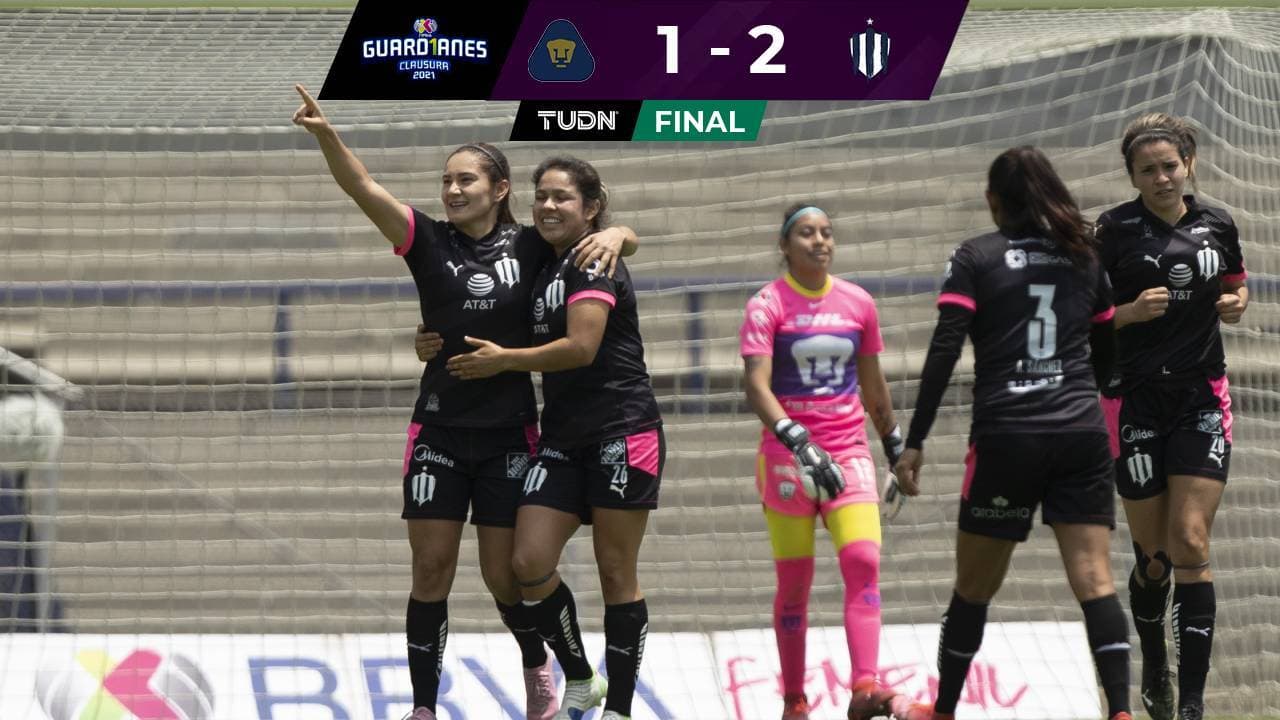 Goles y videos: Se rayaron y ponen un pie en Semis: Monterrey venció a Pumas