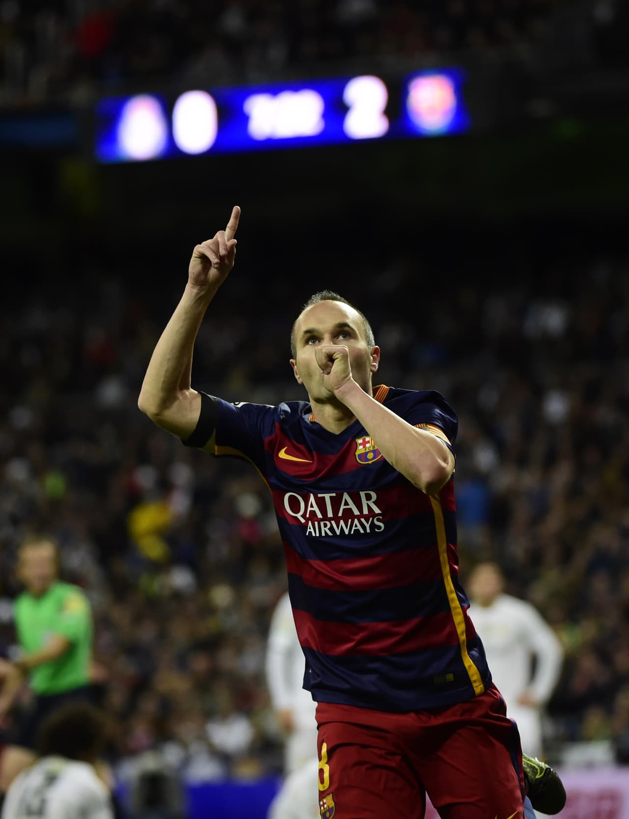 El tercer gol fue obra de Iniesta, uno de los mejores jugadores del partido.