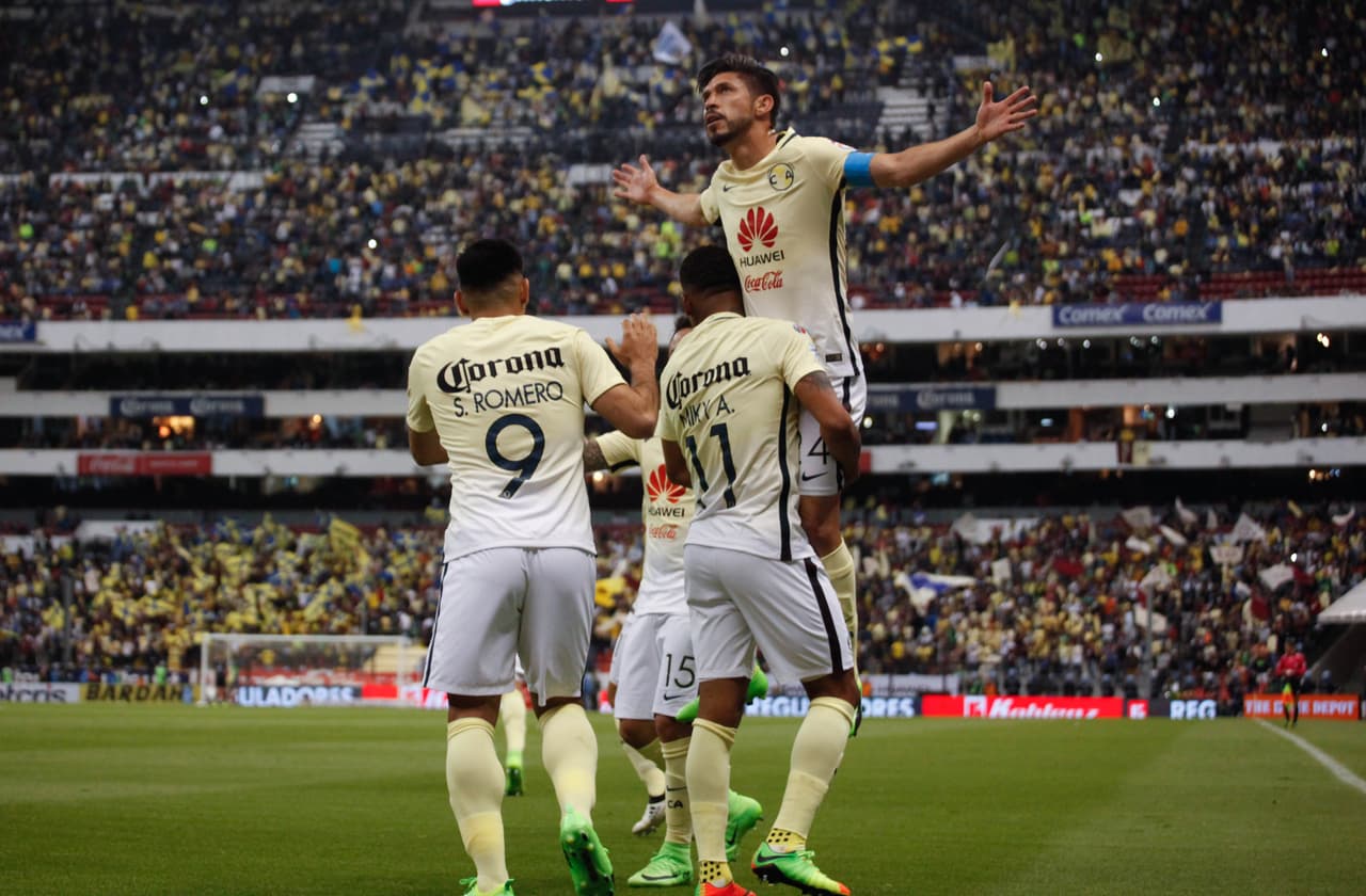 <b>5. América 2-0 Cruz Azul </b>(25 de febrero de 2017), dos goles de Oribe Peralta.