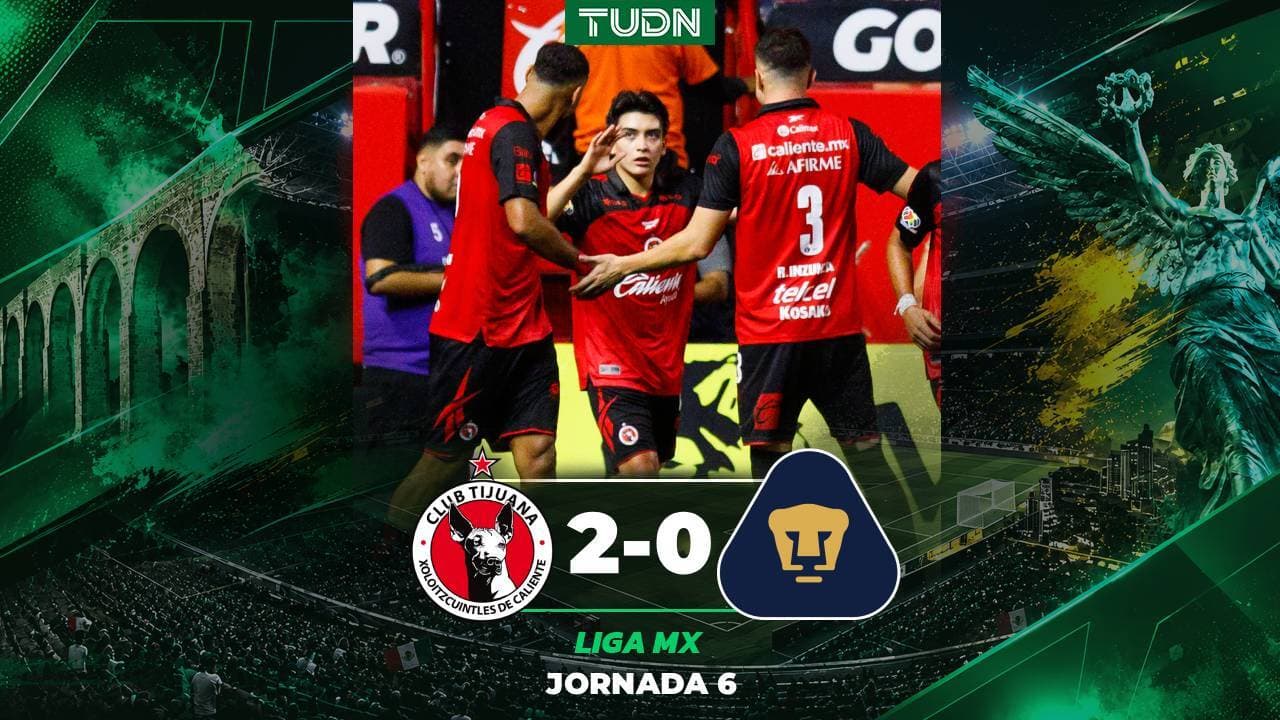 Tijuana vs. Pumas: Goles, resultado y resumen del partido Apertura 2026 Liga MX