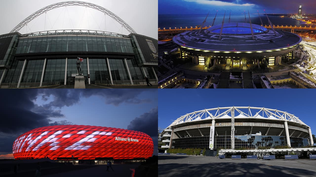 Las sedes, estadios y el calendario de juegos de la Euro 2020