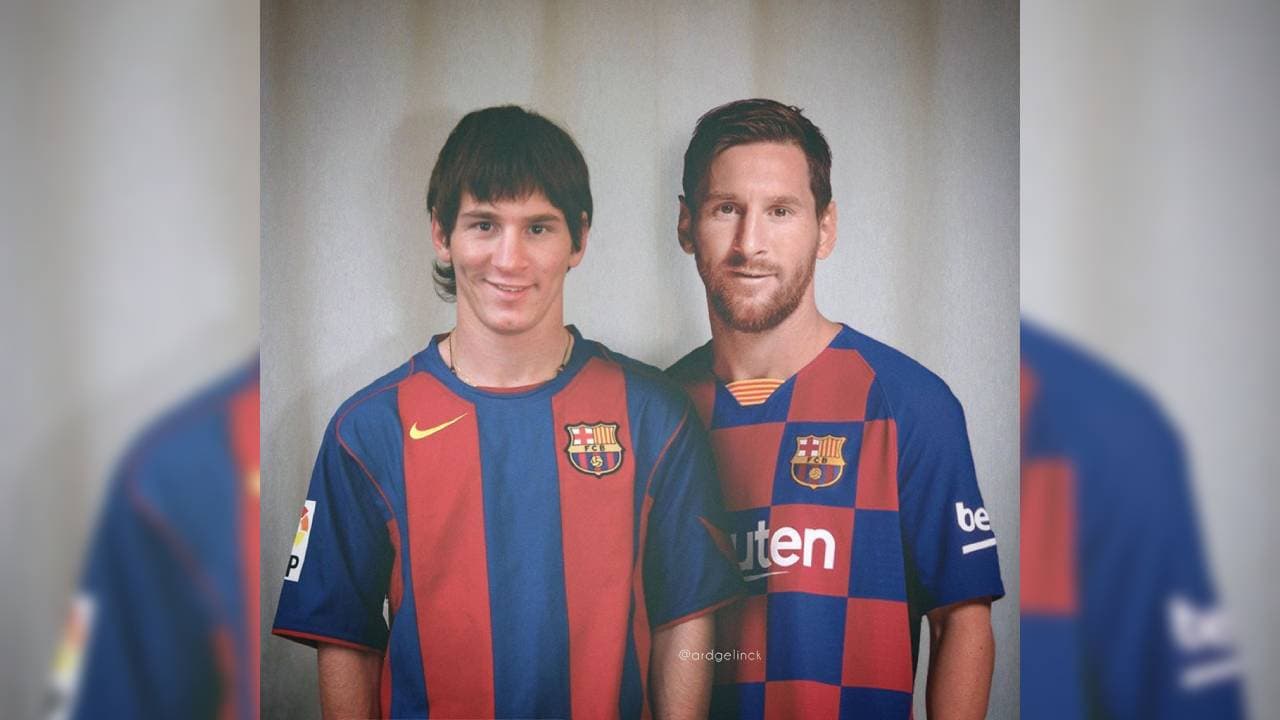 Lionel Messi | Ard Gelinck realizó un asombroso trabajo para ‘juntar’ el pasado con el ‘presente’ de estos grandes atletas.