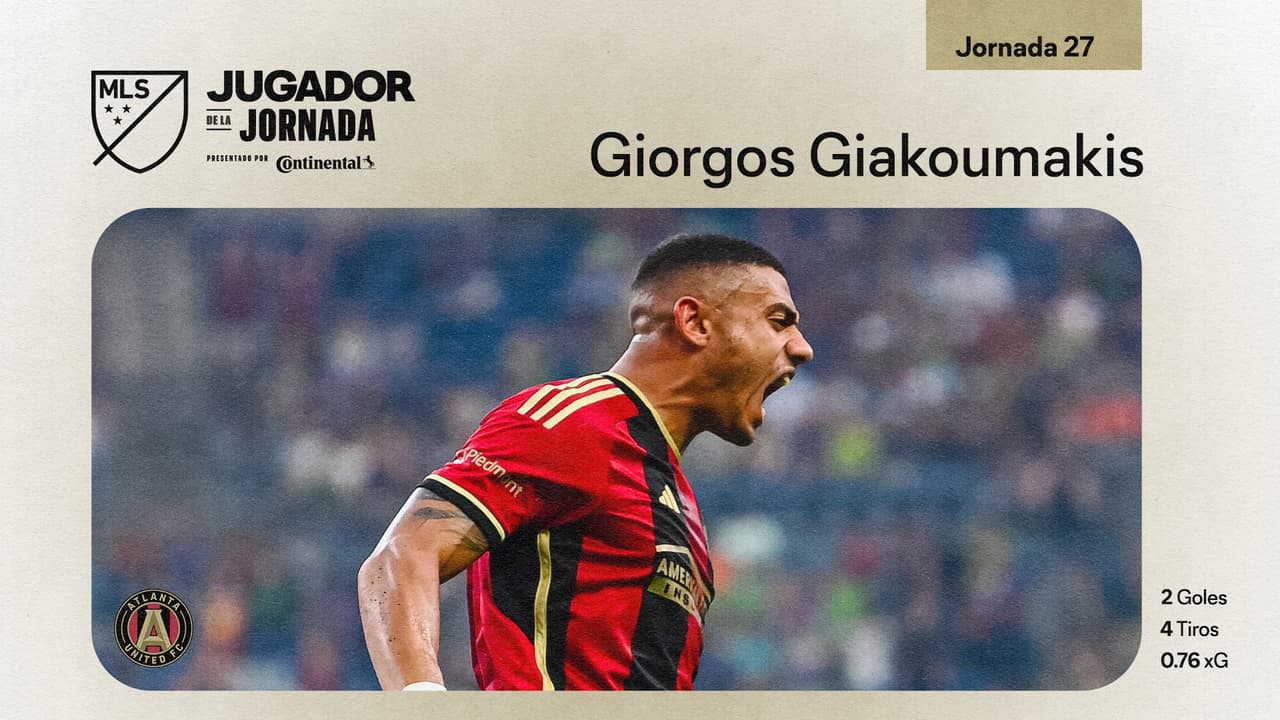 Con doblete en regreso de la MLS, Giorgos Giakoumakis es Jugador de la Jornada