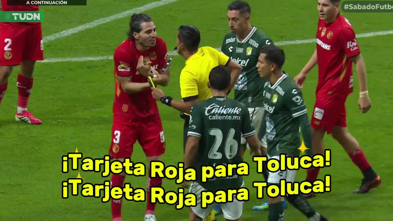 ¡Tarjeta roja para Toluca! Doble amarilla y a las regaderas