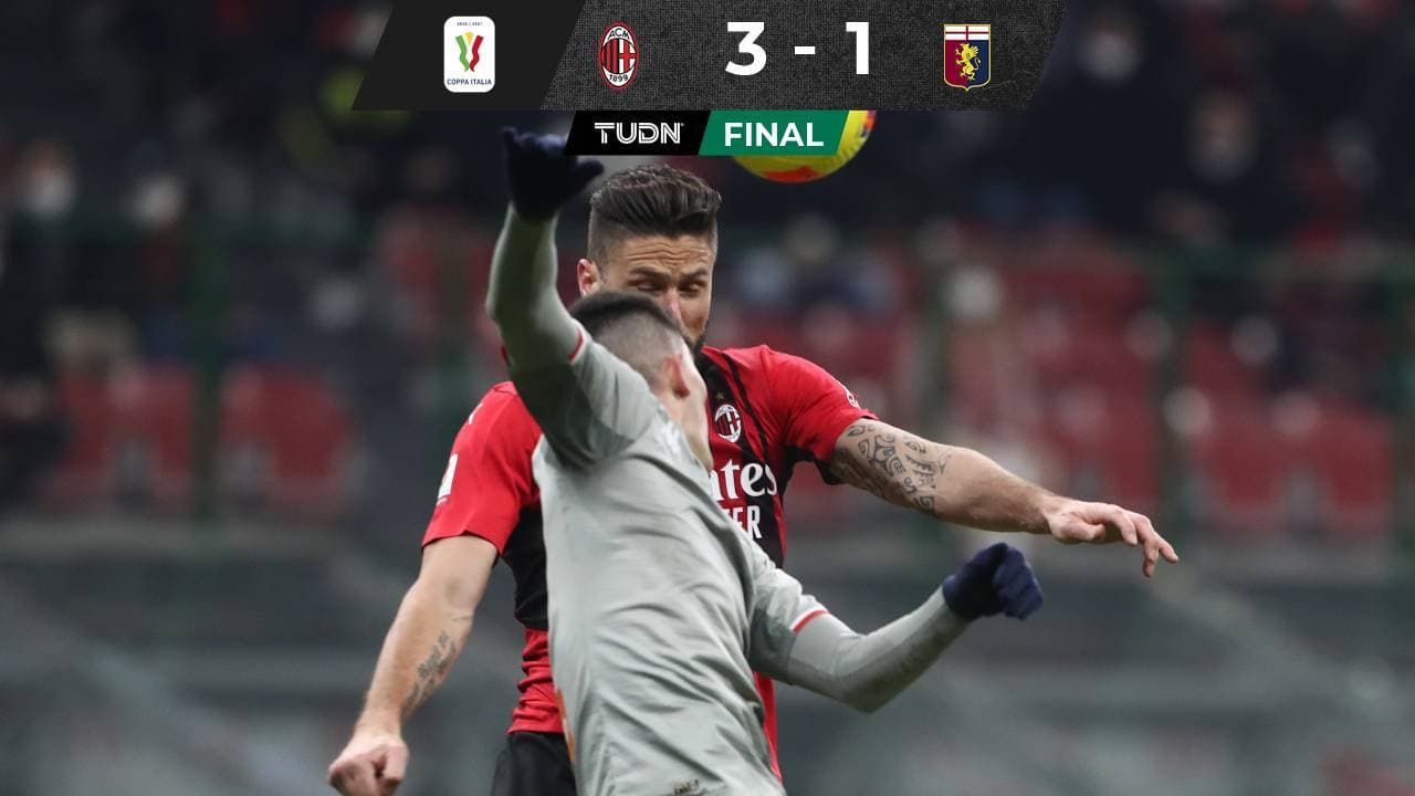 Se acabó el sueño... Milan elimina al Genoa de Johan en Coppa de Italia