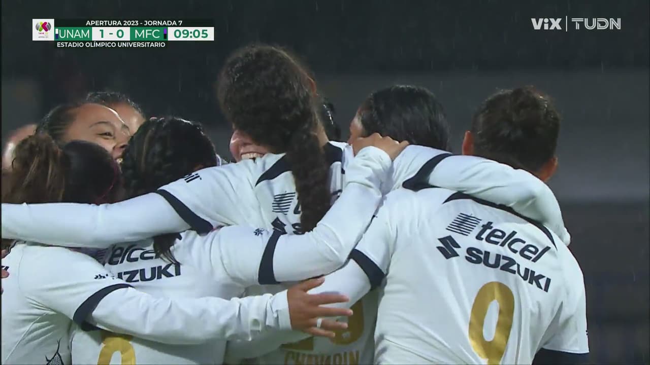 Después del aguacero, Pumas abre el marcador 1-0 sobre Mazatlán