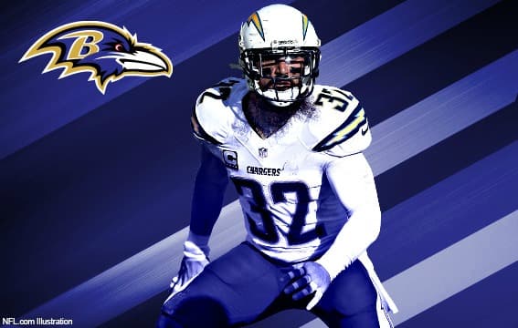 Eric Weddle firmó por cuatro años con los Baltimore Ravens