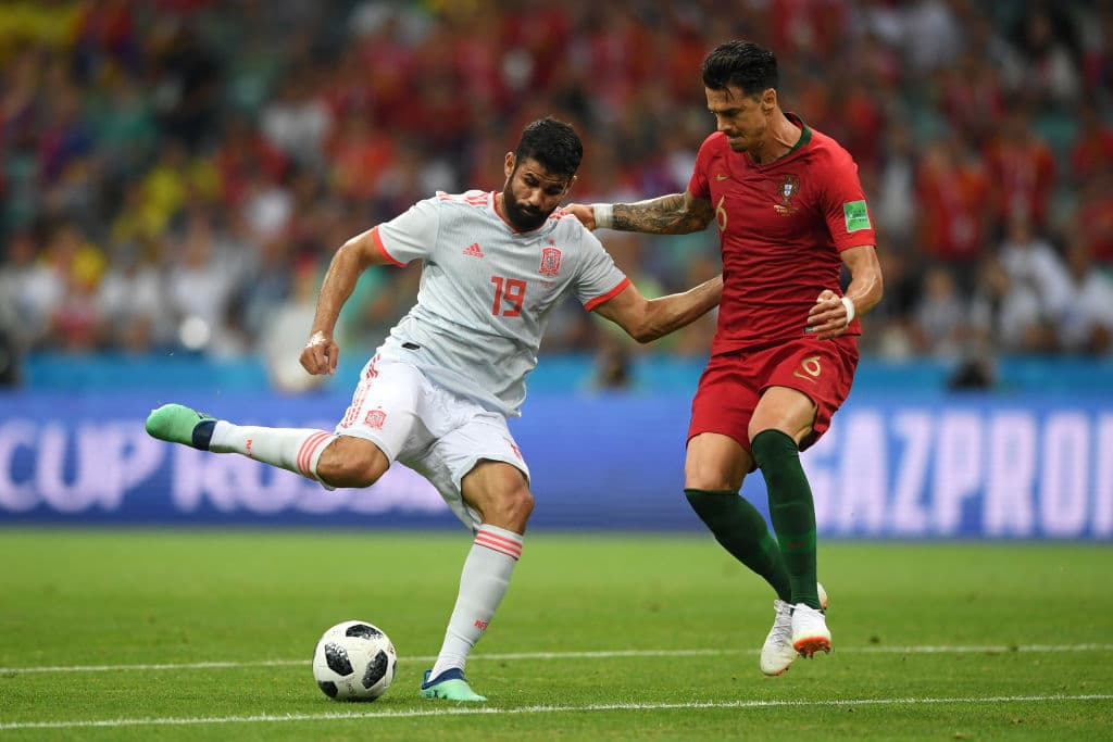 Diego Costa fue la figura de España en el duelo contra los portugueses, anotando dos goles a los minutos 24 y 55.