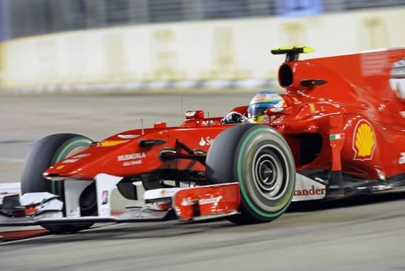 El Ferrari de Alonso le respondió en todo momento a pesar de la presión que Vettel le puso durante toda la carrera.