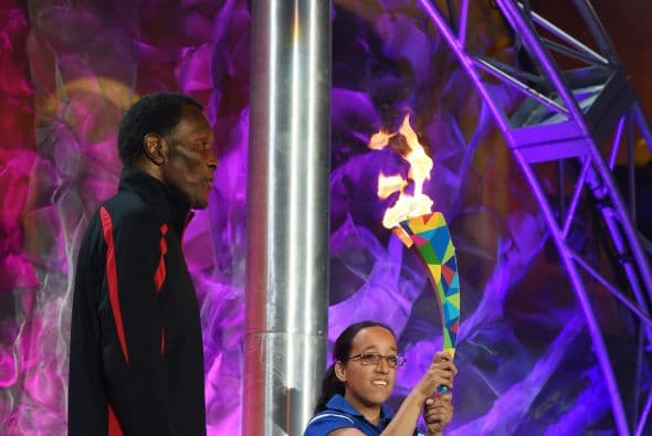 La delegación mexicana fue encabezada por el exboxeador "scar de la Hoya.