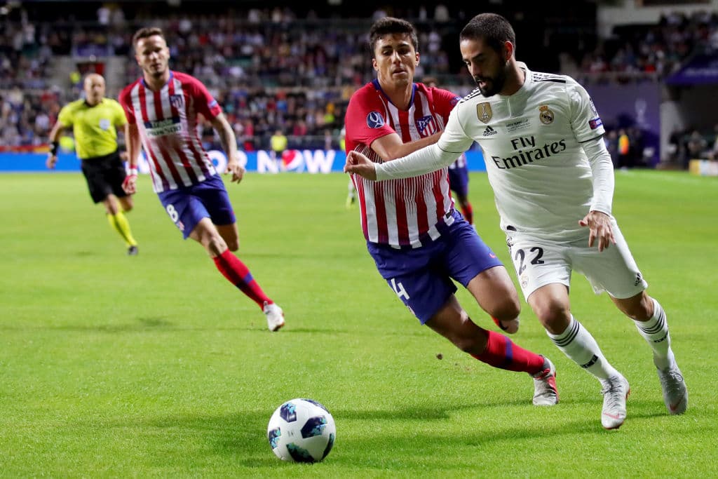 El gol le dio confianza a Real Madrid, que al final del primer tiempo terminó con mayor posesión de balón con un 57 por ciento.