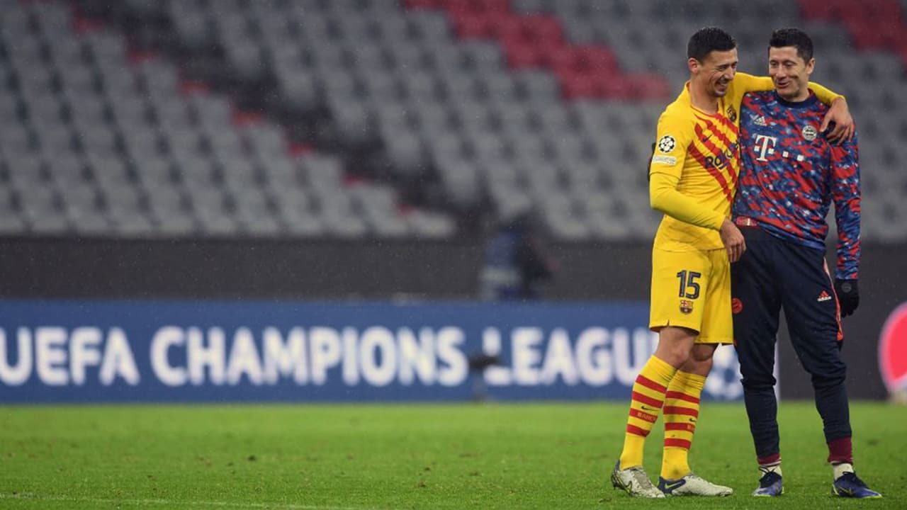 Lenglet explica polémica por foto con Lewandowski tras el Bayern vs. Barça