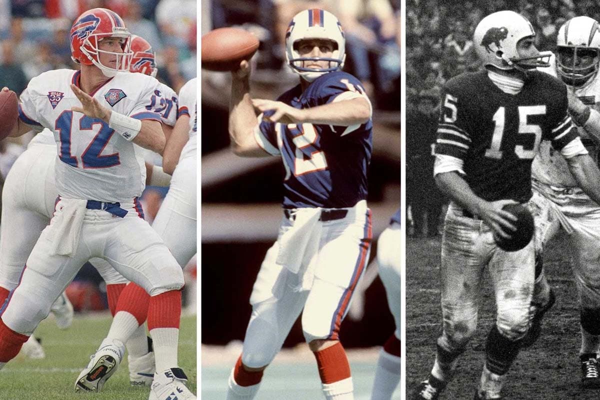 #17 BUFFALO BILLS: Jim Kelly, Joe Ferguson, Jack Kemp (AP-NFL).