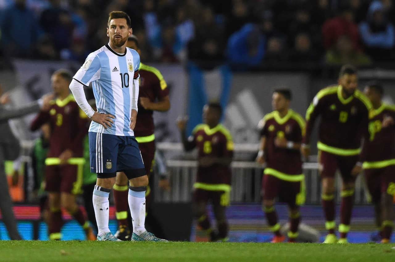 Argentina sufrió ante Venezuela y puso en riesgo su pase a Rusia 2018