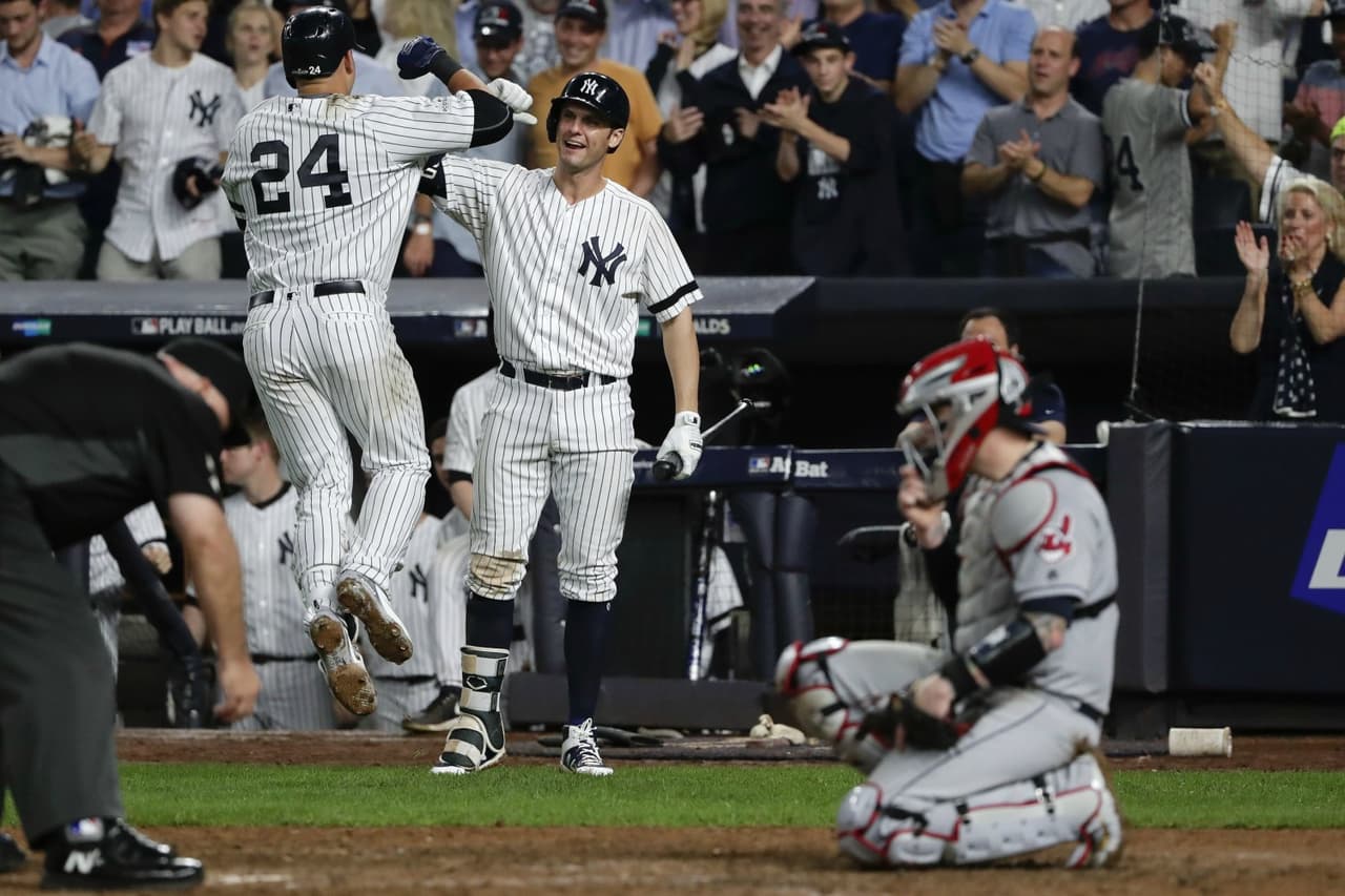 Los Yankees vencen 7-3 a los Indians y llevan la serie al quinto juego