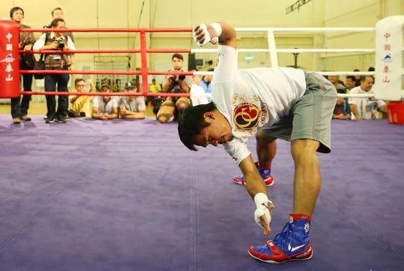 Manny Pacquiao entrena
