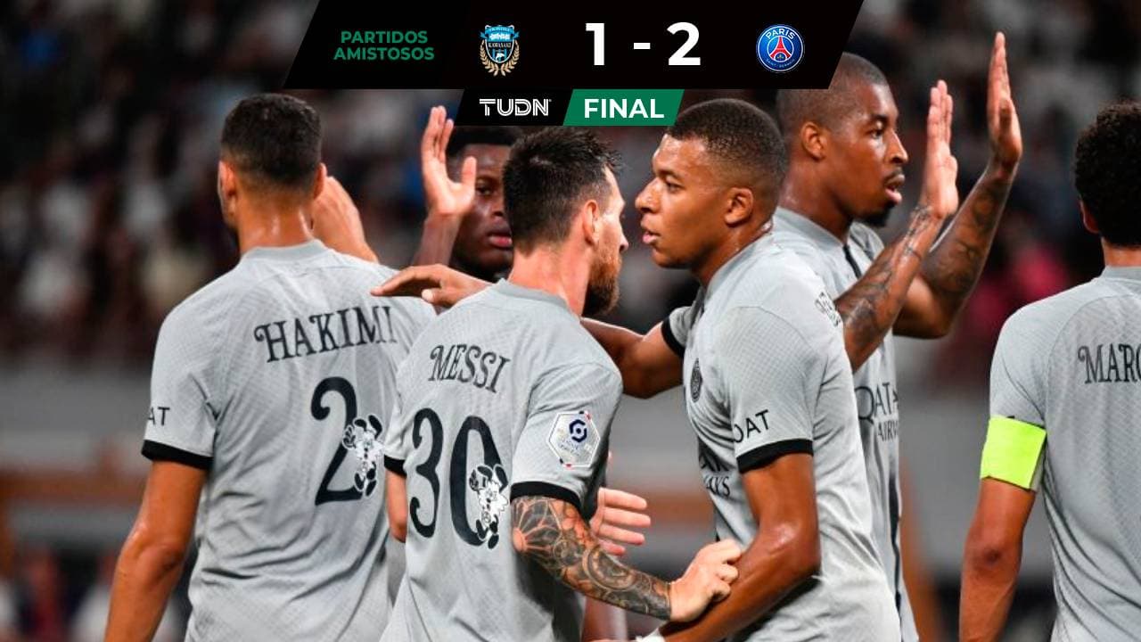 Con gol de Messi, el PSG logra con triunfo en amistoso en Japón