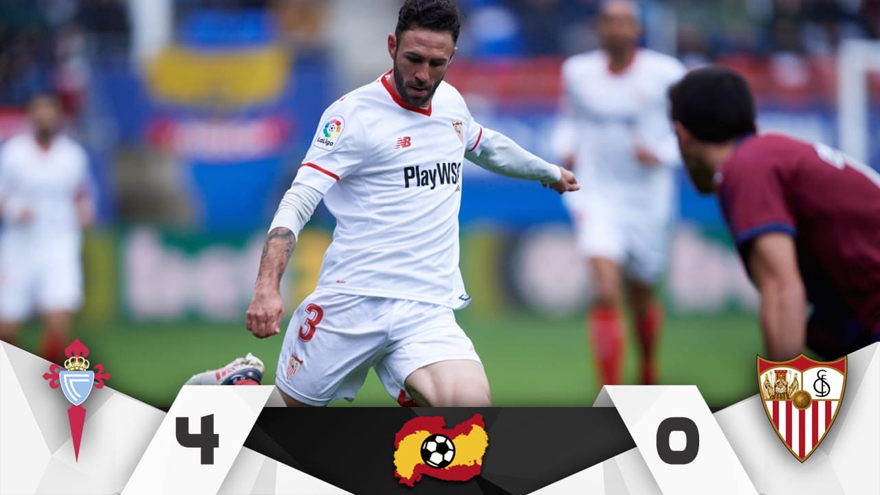 Layún y el Sevilla, una auténtica coladera ante el Celta de Iago Aspas