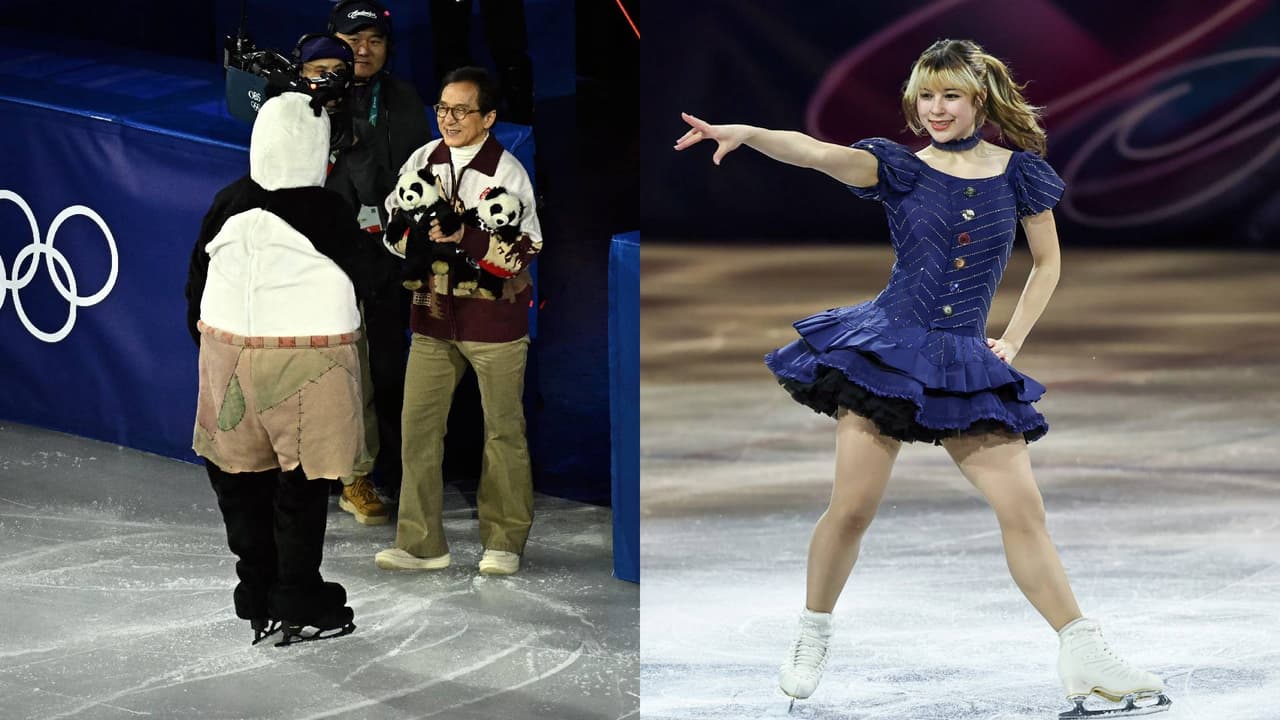 Un panda, Jackie Chan, mensaje de Ilia Malinin y emotividad en la gala de patinaje artístico