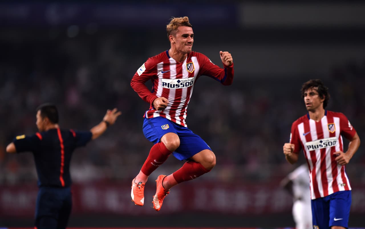 Antoine Griezmann celebra uno de sus goles.