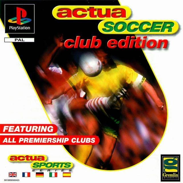 <b>7. Actua Soccer (1995): </b>de los primeros videojuegos que tuvieron imagen 3D, con el PS1, este tuvo la particularidad de que contó con jugadores reales para capturar los movimientos de los personajes, para que fuese más real.